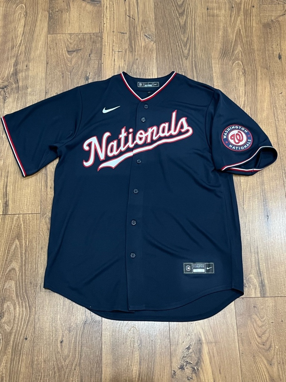 Nike Engineered Washington Nationals Alternate Limited Jersey Navy New Men’s L